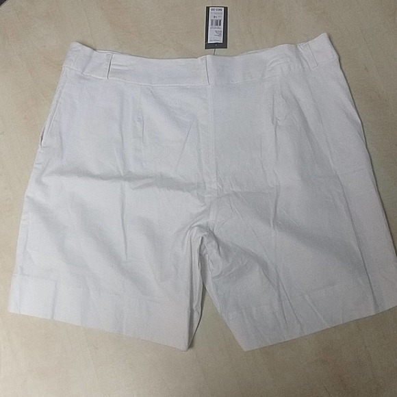 Linen Kenneth Cole NY Flat Front Linen Shorts 16 - Picture 6 of 8